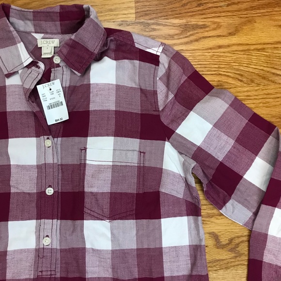 J. Crew Herringbone Check Popover Small - Picture 3 of 8