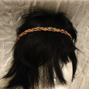 Gold fashion headband