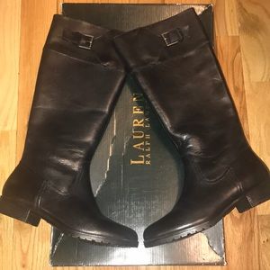 New size 6 Leather Ralph Lauren Rider Boats!