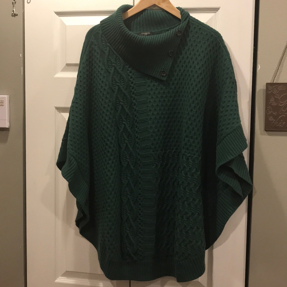 Kelly Green Talbots Poncho