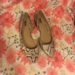 Target Mossimo snakeskin flats