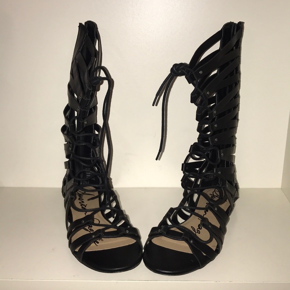 American Rag Shoes - Black gladiator sandals.