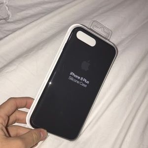APPLE IPHONE 7/8 plus silicone case ( BLACK)