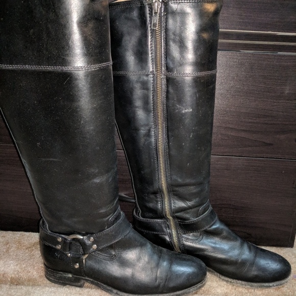 FRYE Philip Boot Size 7 Women's Extended Calf - Picture 2 of 6