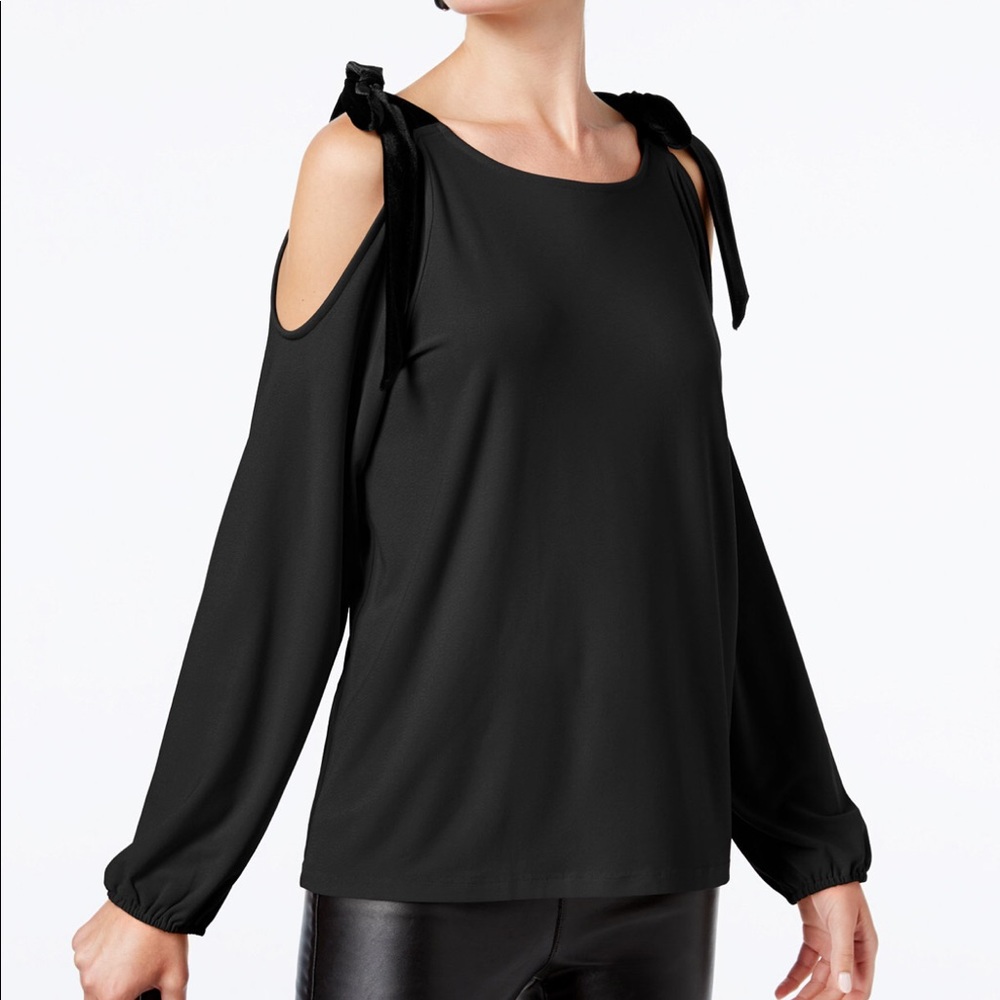 INC Cold Shoulder Top