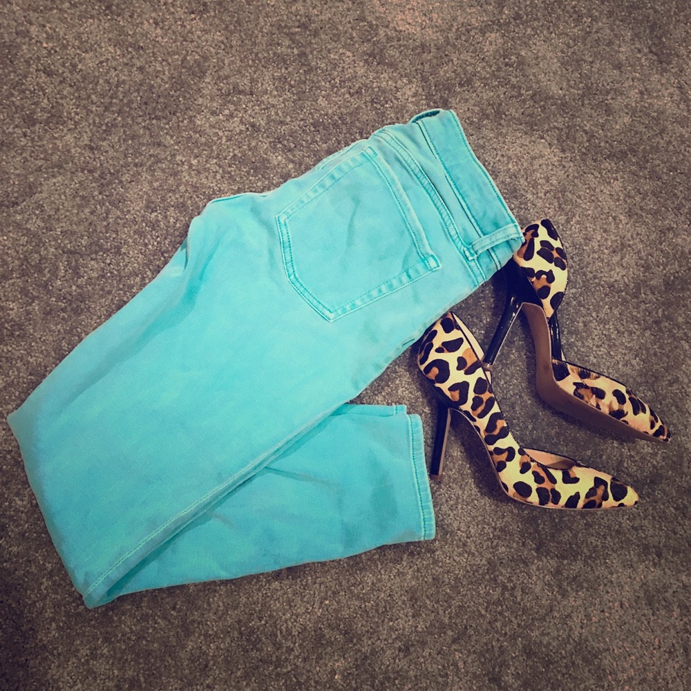 Teal Gap Skinny Jeans