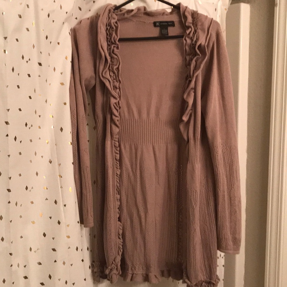 Ruffled Cardigan