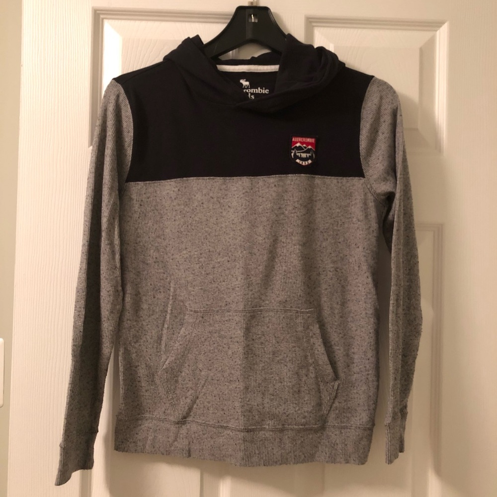 Abercrombie boys long sleeved hooded shirt