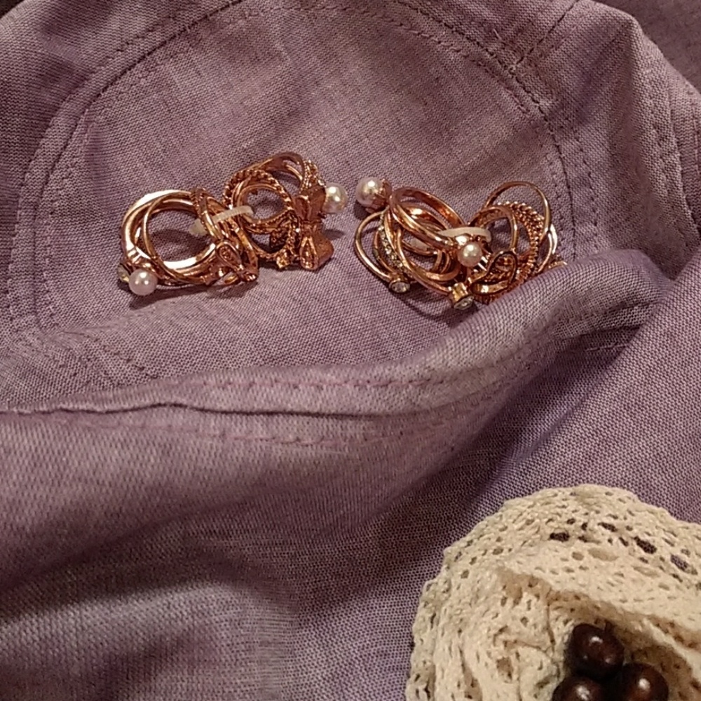 12 rose gold rings