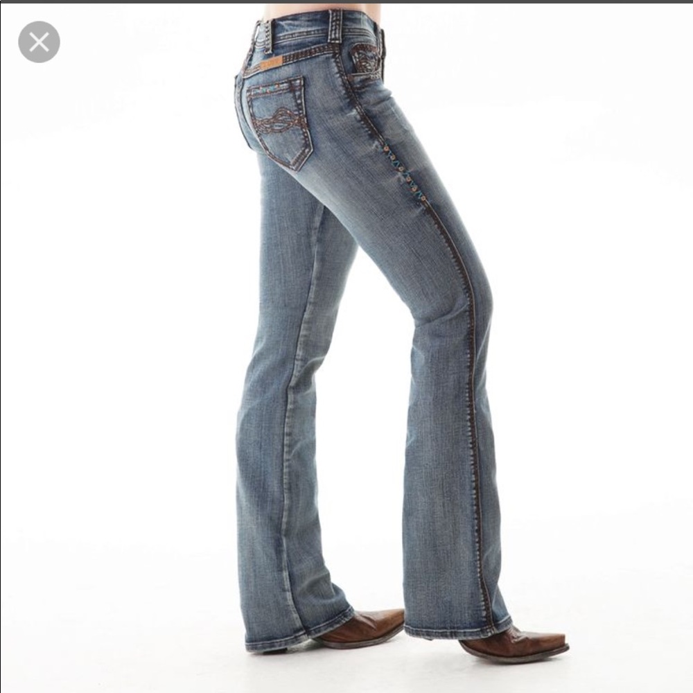 Cowgirl Tuff Copper Bling Jeans