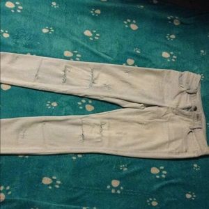 Light blue wash legging