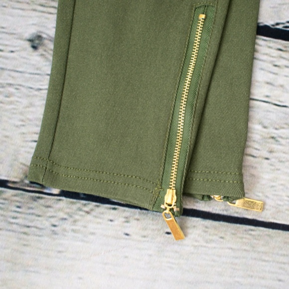 Olive Moto Jeggings - Picture 5 of 7