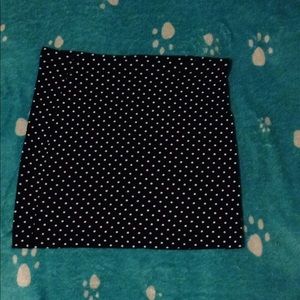 Mini polka dot skirt