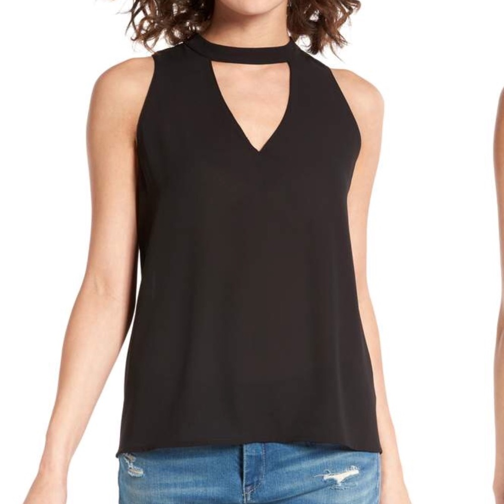 NWOT Black Chocker Top
