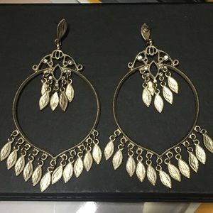 Long statement earrings