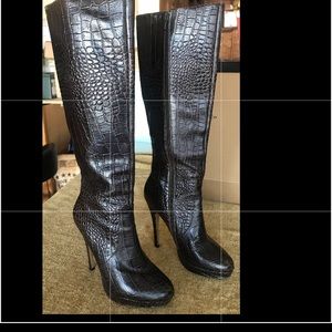 Charles by Charles David Croc Embossed Boots