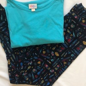 BNWOT Lularoe OS Makeup Leggings