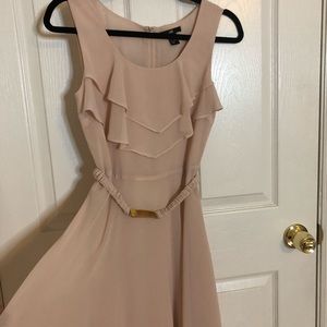 H&M Blush Tea Dress with Belt