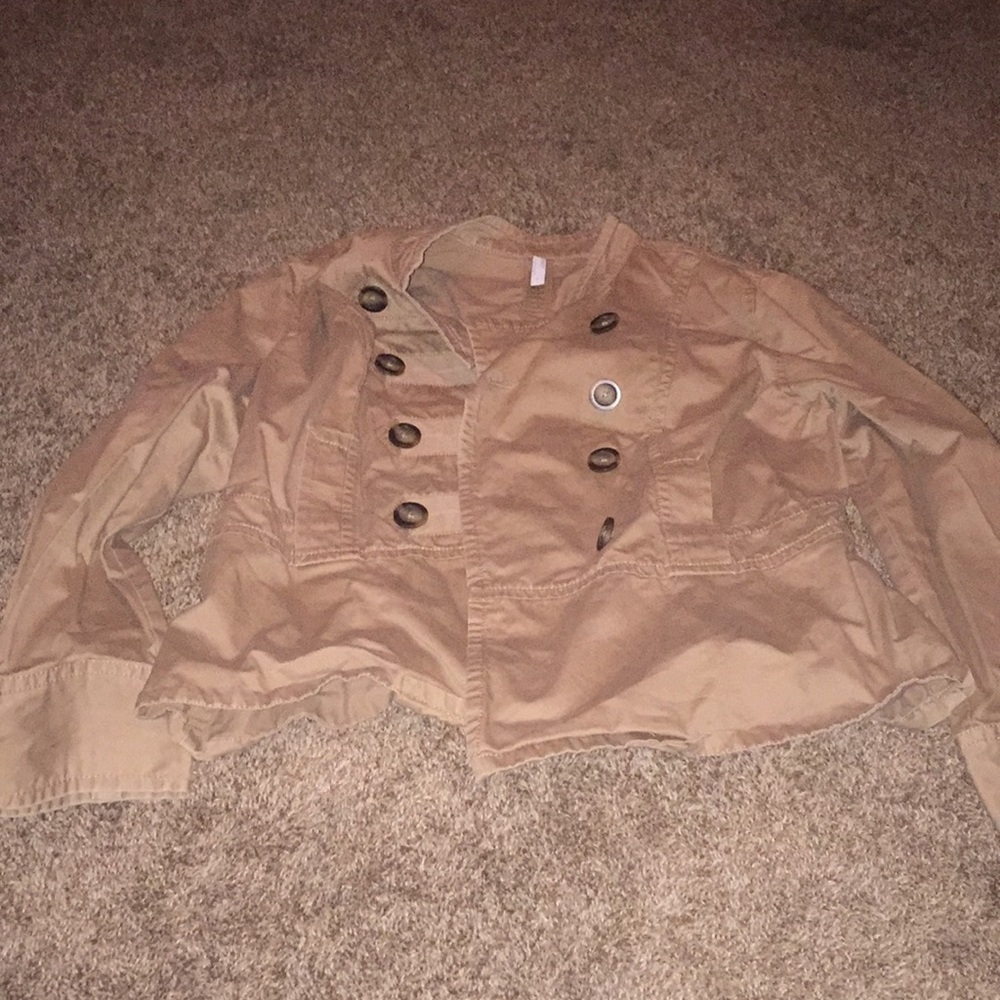 Ladies Old Navy tan light jacket