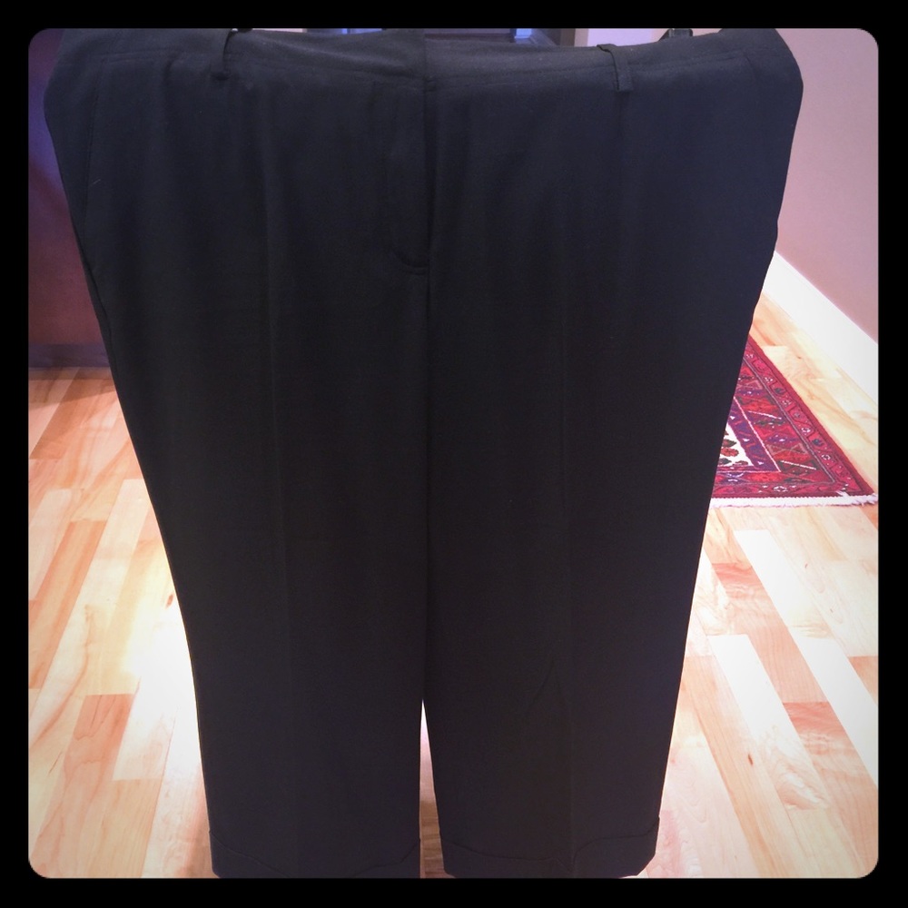 Michael Kors Wide Leg Cuffed Crop Trousers