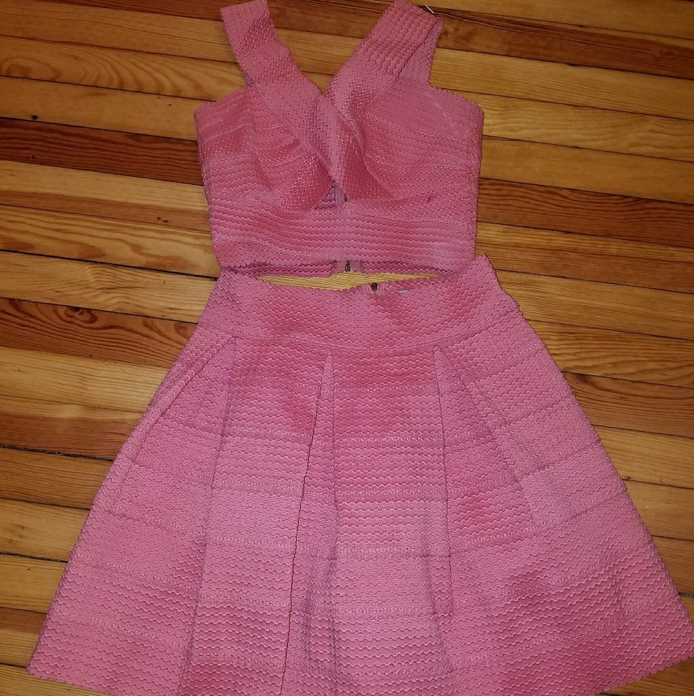 Two piece bandage dress