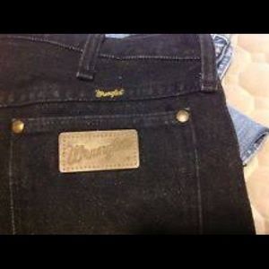 Vintage Black High Waist Wranglers