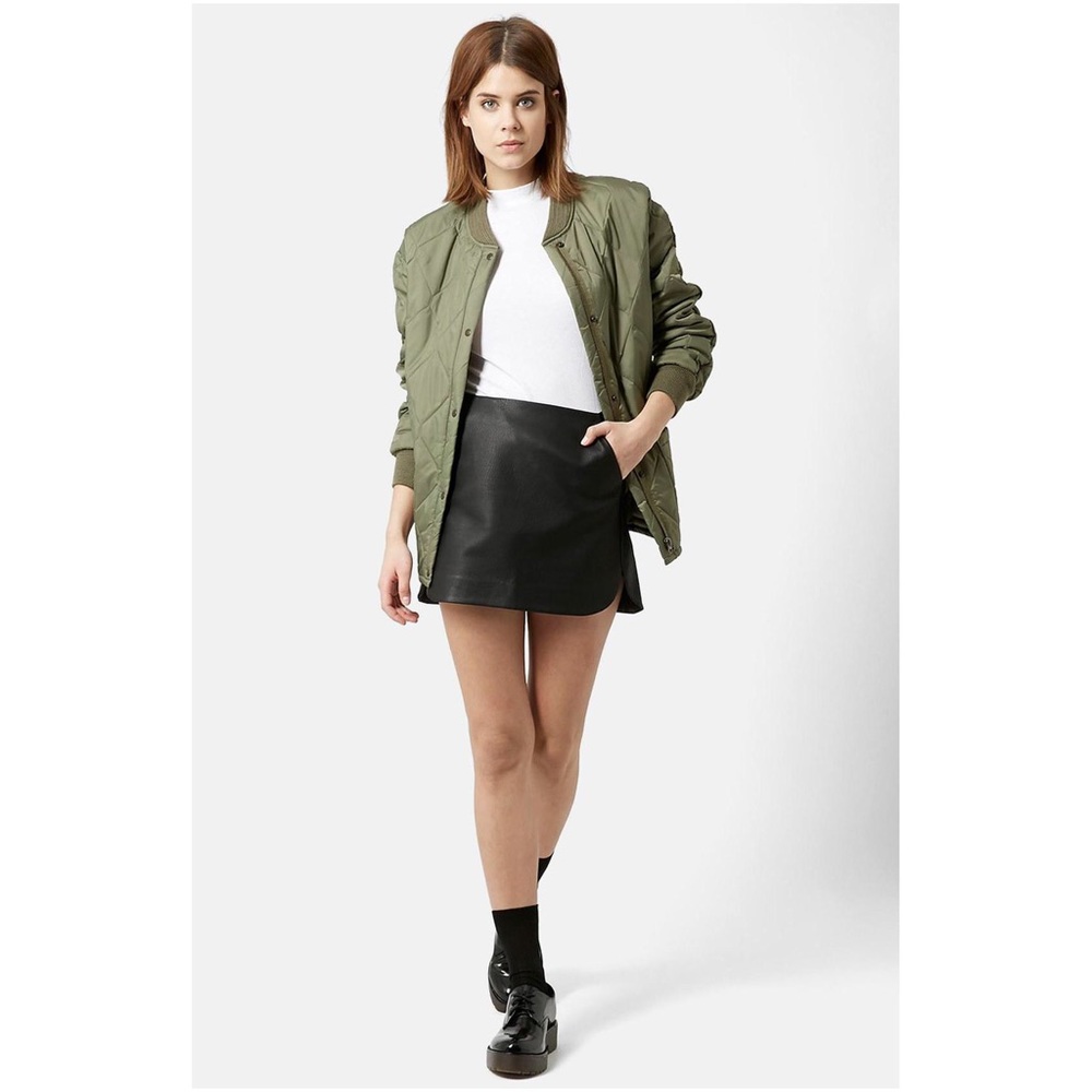 topshop vegan leather mini skirt ‼️‼️