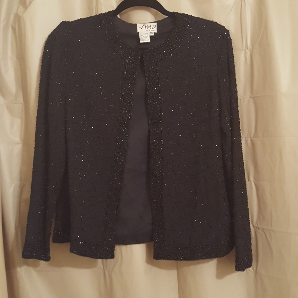 Black Sequined Jacket - image 1