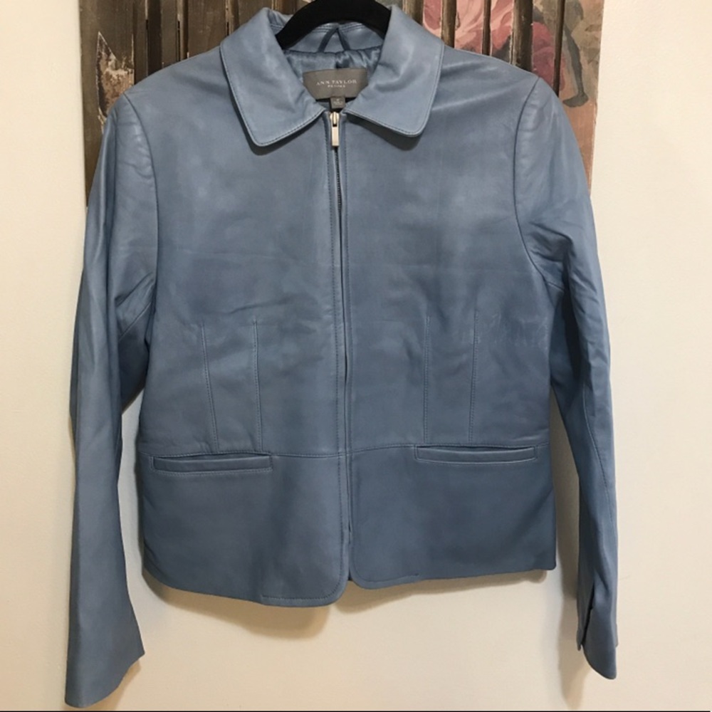 Ann Taylor 100% genuine leather jacket