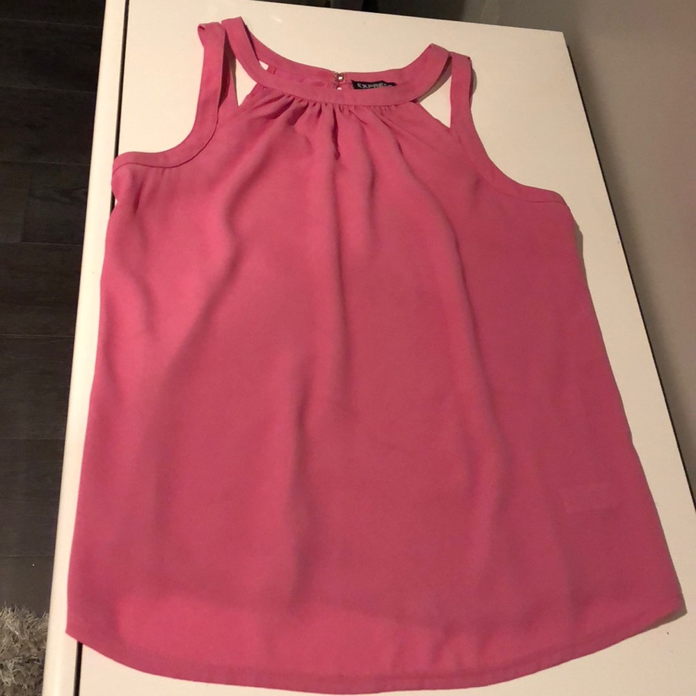 Express pink blouse with cutouts