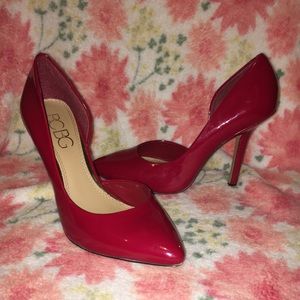 BCBG Paris dark red pumps