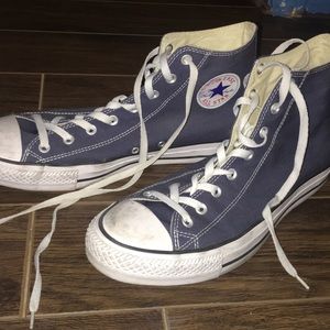 Men’s dark blue high top converse size 13