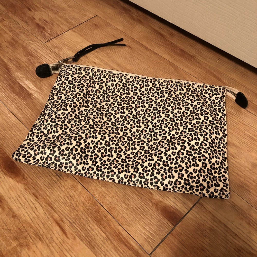 Large Leopard Print Gap Pouch