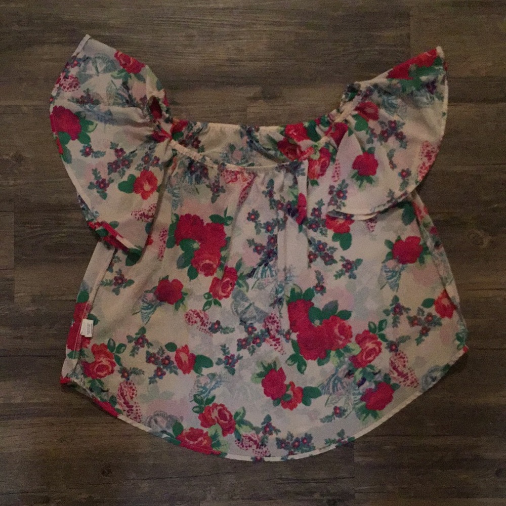 Off the Shoulder Floral Top