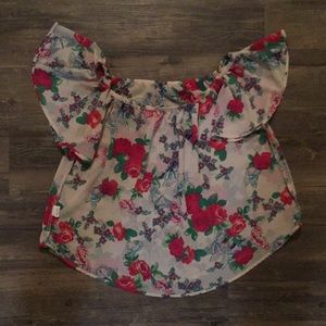 Off the Shoulder Floral Top