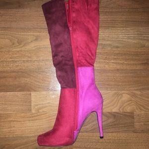 Tall boots with heel