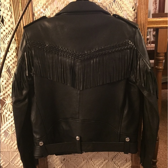 Beautiful Woman's leather fringe jacket - Picture 4 of 4