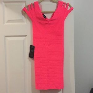 Bebe Hot Pink Bodycon dress 💕