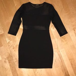 Mesh little black dress