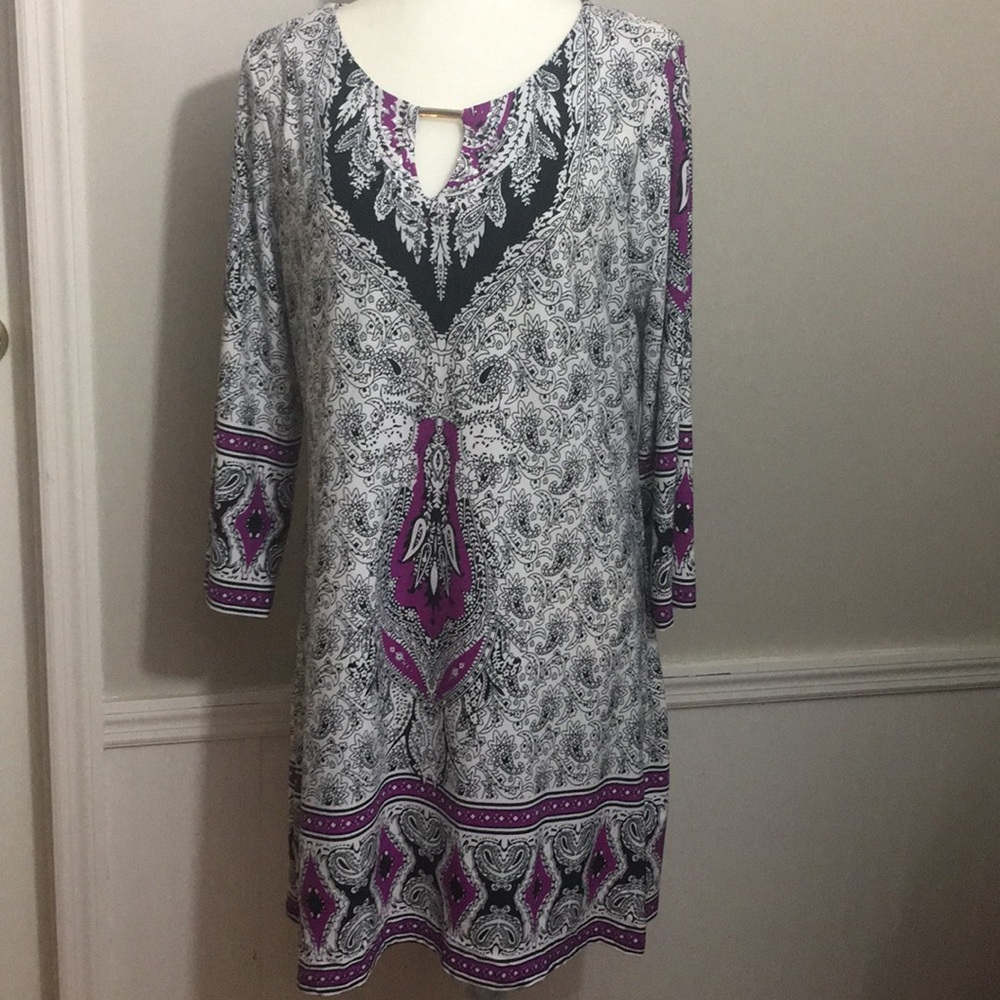 Long sleeve pullover dress