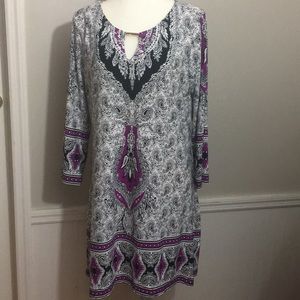 Long sleeve pullover dress