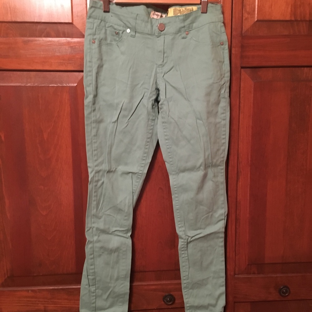 Teal jeans