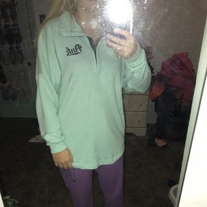 Pink pull over jacket