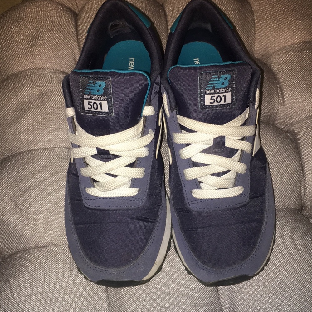 Blue New Balance sneaker