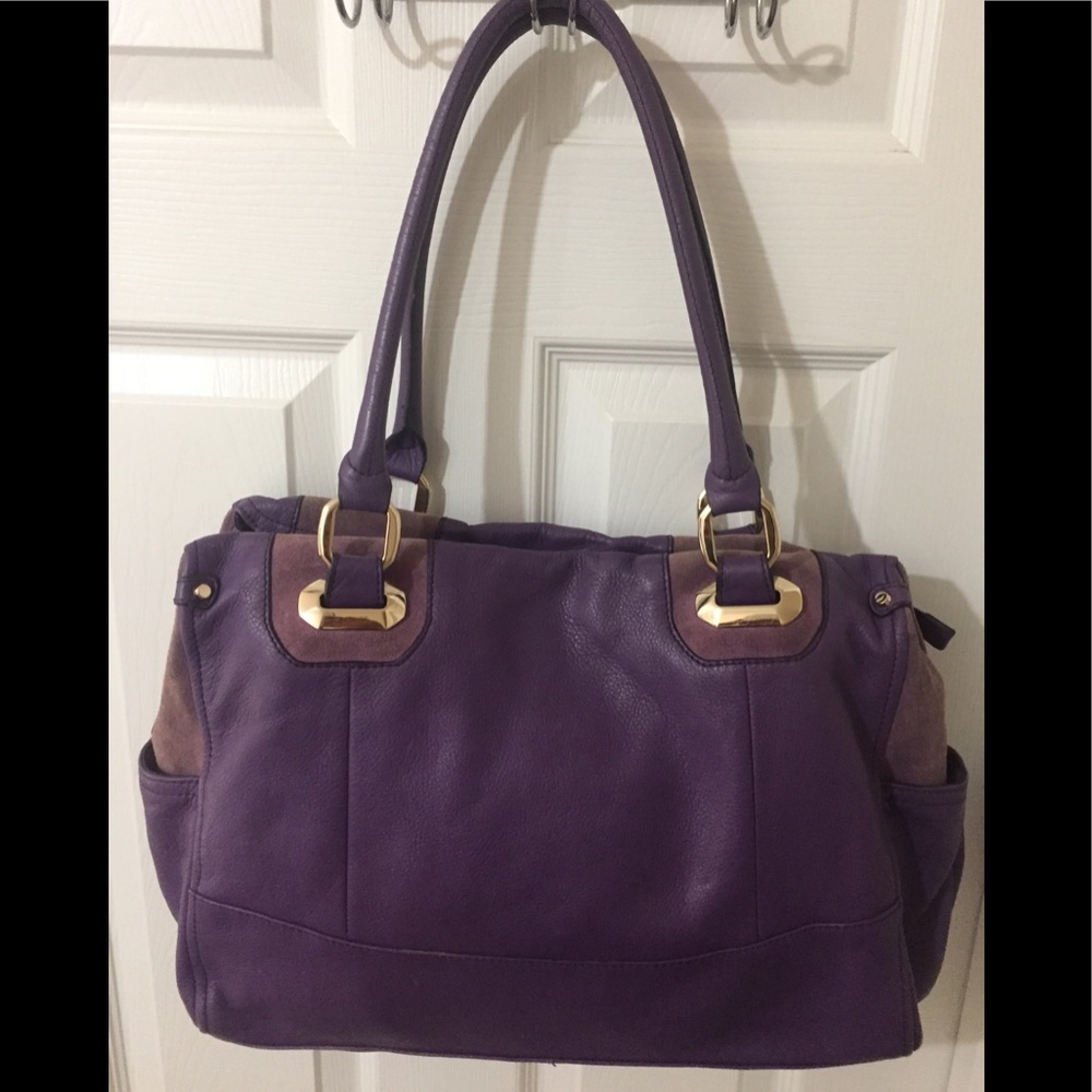 B Makowsky Purple Handbag