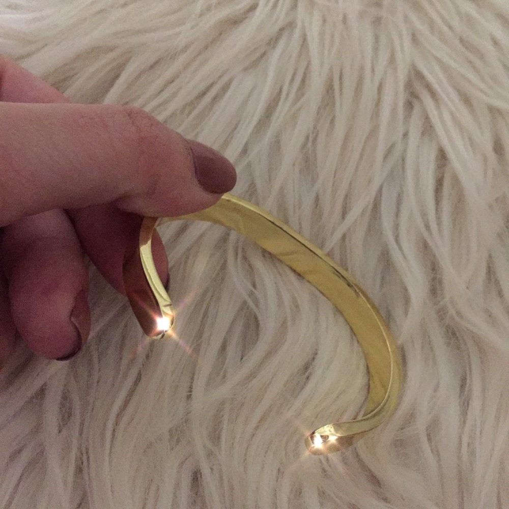 Gold Rhinestone studded cuff - Picture 2 of 8