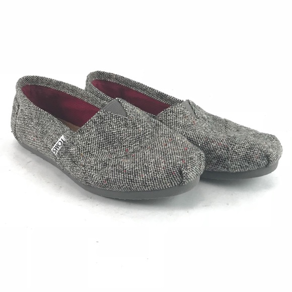 Toms Shoes - Gray tweed Toms.  Woman’s size 5