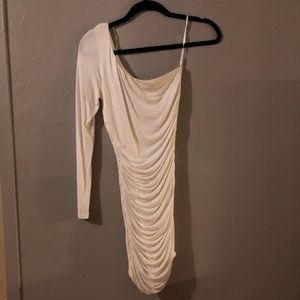 Forever 21 One Shoulder White Dress