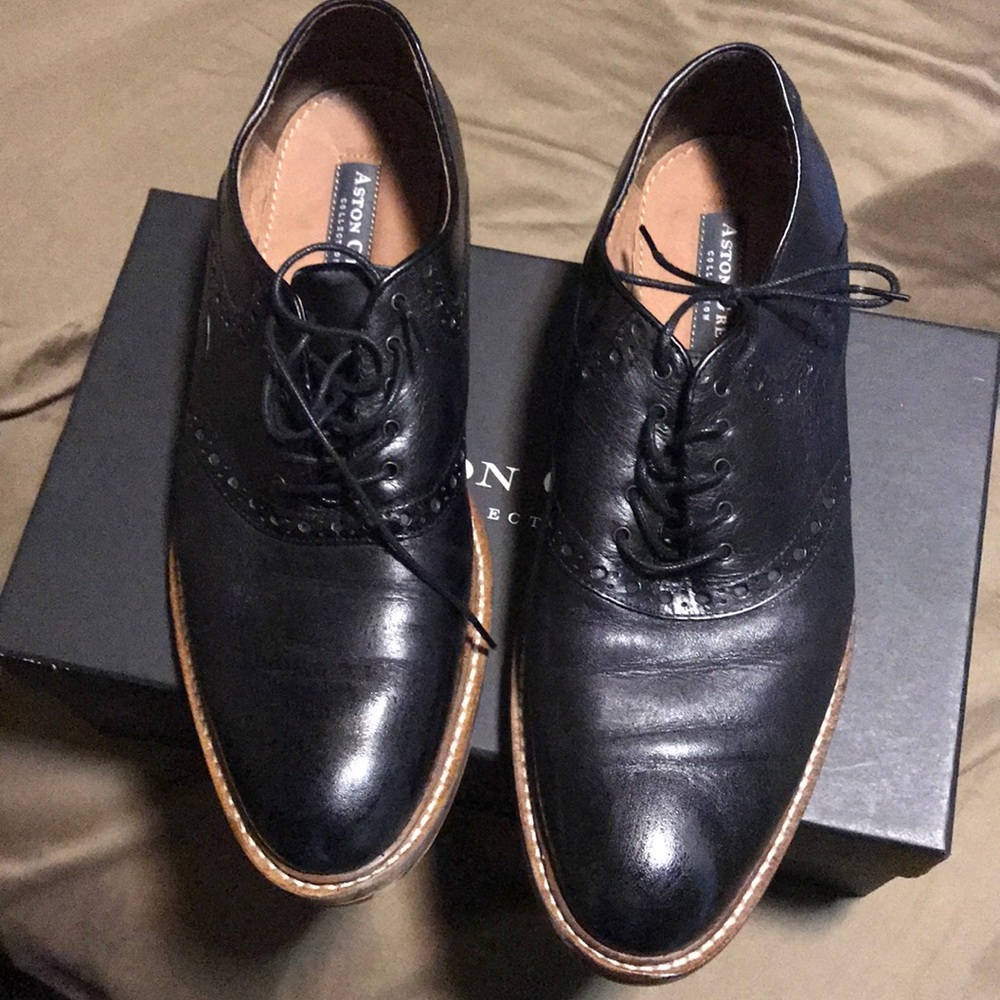 Mens Ashton Grey Oxford shoes