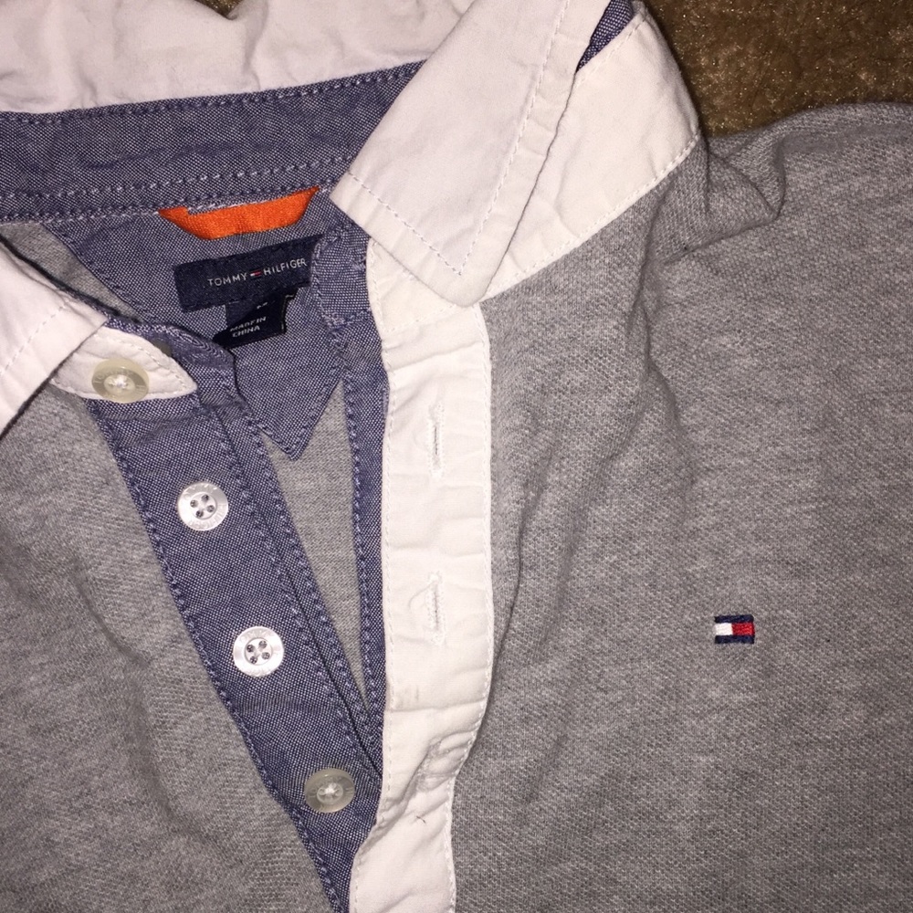 Women’s Grey Tommy Hilfiger Polo - Picture 2 of 4